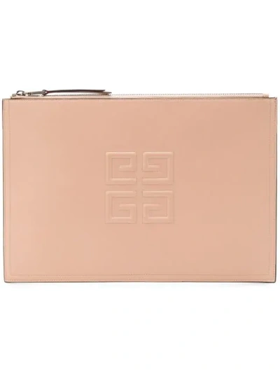 Givenchy 4g Large Pouch In Neutrals