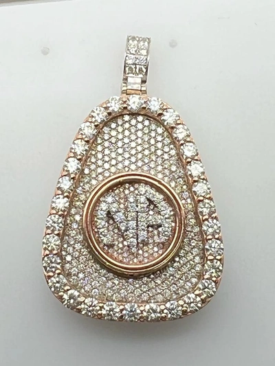 Diana M. 18kt Two Tone White And Rose Gold Fashion Pendant Featuring 8.00 Cts Of Diamonds (36.60 Gr) In Multi