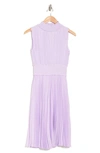 Nanette Lepore Nanette  Solid Pleated Dress In Orchid Bloom