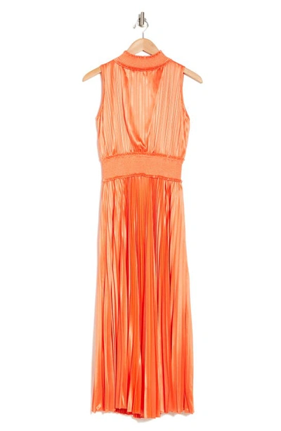 Nanette Lepore Sleeveless Maxi Dress In Vivid Coral