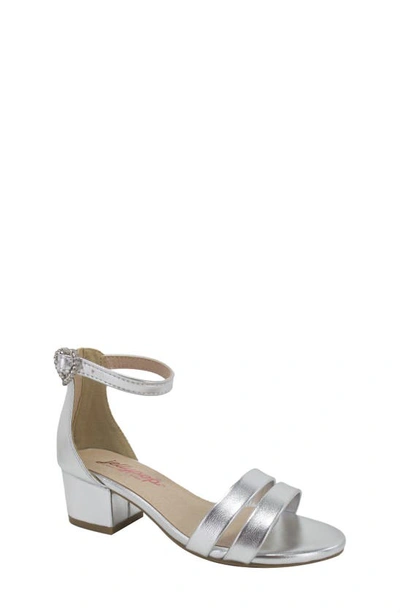 Jellypop Kids' Rowen Ankle Strap Sandal In Silver