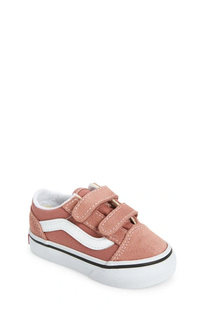 Vans Kids' Old Skool V Sneaker In Color Theory Withered Rose