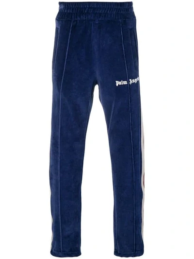 Palm Angels Side-stripe Track Trousers - Blue