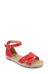 Journee Collection Journee Lyddia Espadrille Sandal In Red