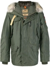 Parajumpers Fur Trimmed Coat - Green