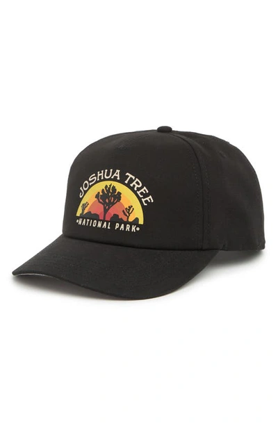 American Needle Joshua Tree National Park Snapback Cap In Black