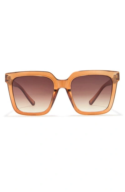 Vince Camuto Oversize Square Sunglasses In Brown