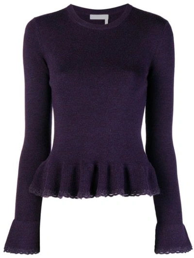 See By Chloé Ruffled Sweater - Purple