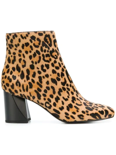 Kendall + Kylie Kendall+kylie Hadlee Leopard Print Ankle Boots - Brown In Animalier