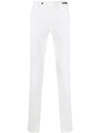 Pt01 Tailored Fitted Trousers In White