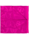 Alexander Mcqueen Knit Logo Scarf - Pink