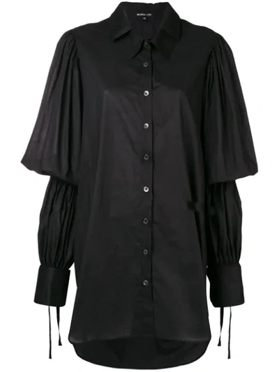 Ann Demeulemeester Wide Shirt In Black