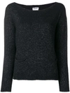 Liu •jo Liu Jo Boat Neck Sweater - Black