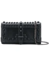 Prada Mini Cahier Chain Wallet - Black