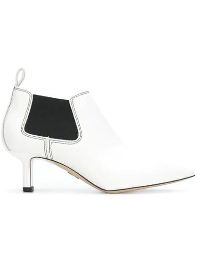 Paul Andrew Ana Ankle Boots In White
