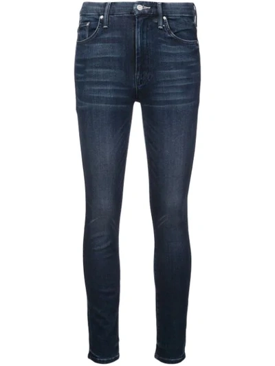 Mother Faded Skinny Jeans - Blue