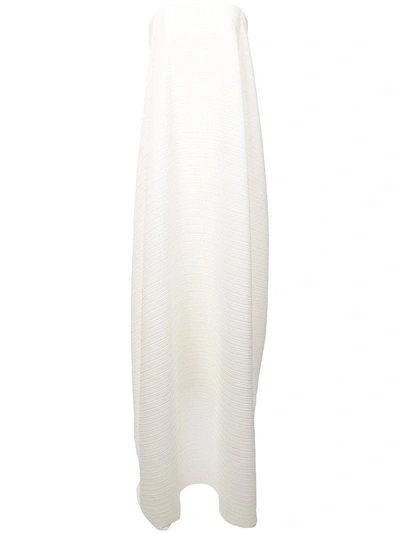 Solace London Textured Maxi Gown - White
