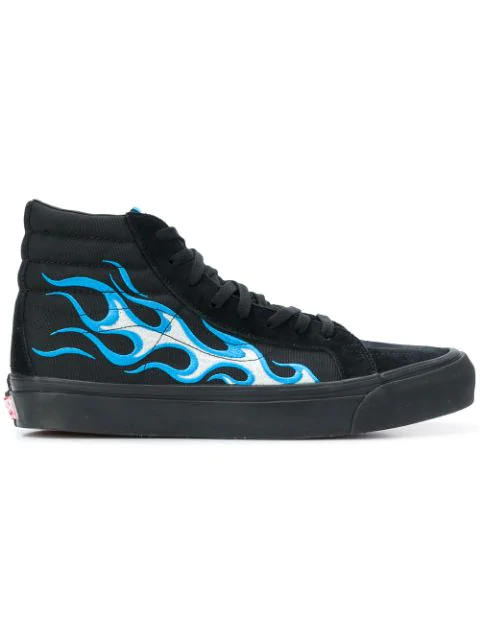 high top flame vans