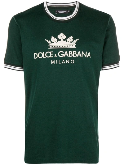 Dolce & Gabbana Print T-shirt In Green