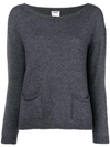 Liu •jo Liu Jo Boat Neck Sweater - Grey