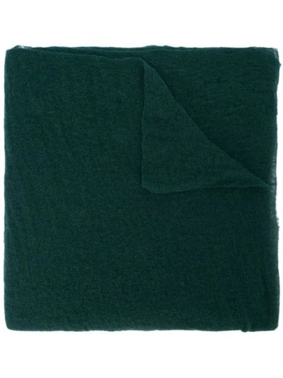 Botto Giuseppe Long Plain Scarf In Green