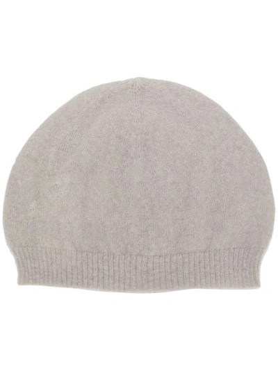 Rick Owens Gestrickte Beanie In Neutrals