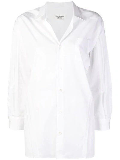 Junya Watanabe Pleated Tunic Top In White