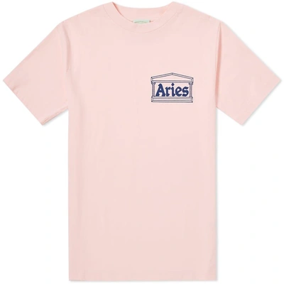 Aries Logo Tee In Pink