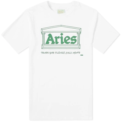 Aries Plastic Tee In White