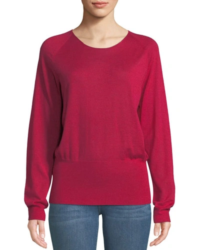 Iro Children Scoop-neck Cashmere Sweater In Fuchsia