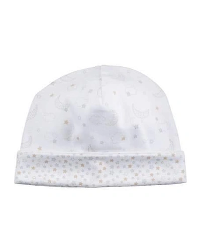 Kissy Kissy Sweet Dreams Printed Baby Hat In White
