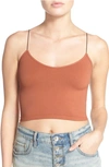 Free People Intimately Fp Crop Camisole In Copper