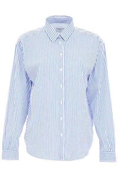 Closed Striped Aloise Shirt In Light Blue,white