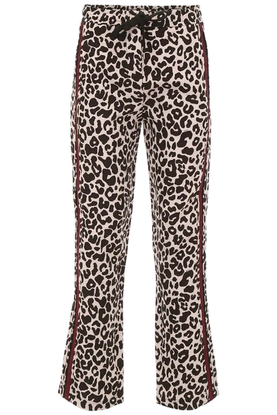 N°21 Leopard Printed Trousers In Beige,black,red