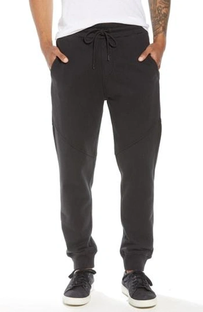 Hudson Slim Fit French Terry Jogger Pants In Black