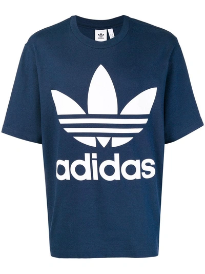 Adidas Originals Adidas Oversize Trefoil T-shirt - Blue