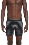 Polo Ralph Lauren Cotton Stretch Boxer Briefs In Polo Black/ White Stripe