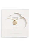 Estella Bartlett Crystal Studded Disc Pendant Necklace In Gold