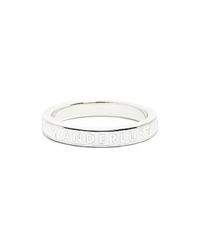 Jet Set Candy Wanderlust Ring In White/silver