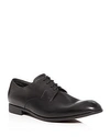 Armani Collezioni Men's Leather Plain Toe Oxfords In Black