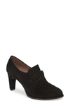 Wonders Fringed Dress Shoe In Black Suede