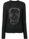 Zadig & Voltaire Women's Miss Skull Merino Wool Sweater In Noir