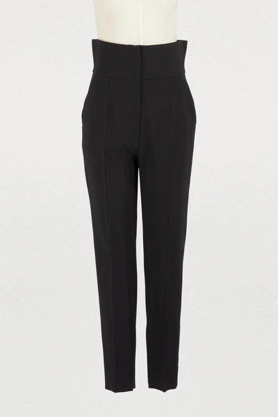 Dolce & Gabbana High-waisted Pants In Black