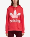 Adidas Originals Oversized Logo Hoodie In Core Pink