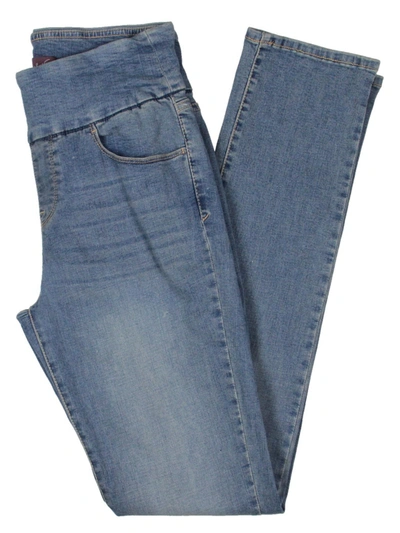 Gloria Vanderbilt Aman Womens Denim Classic Rise Slim Jeans In Multi