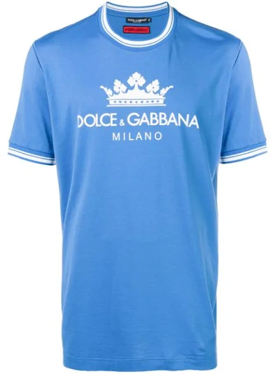 Dolce & Gabbana Logo Print T-shirt - Blue