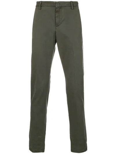 Dondup Relaxed Fit Chinos In Green