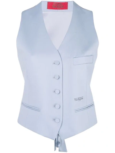 Styland Tailored Waistcoat In Blue