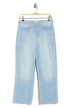 L Agence Raw Hem Straight Leg Jeans In Windsor