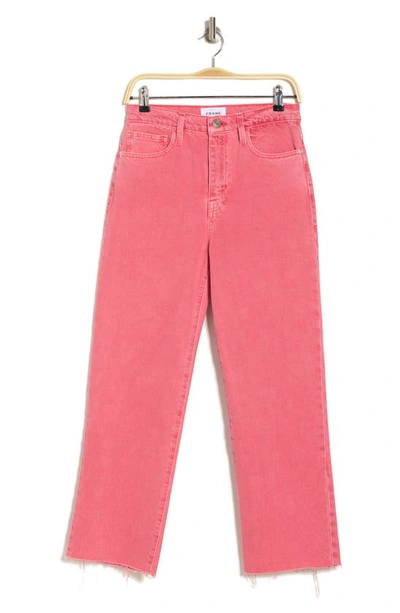 Frame Le Jane Crop Jeans In Washed Flamingo